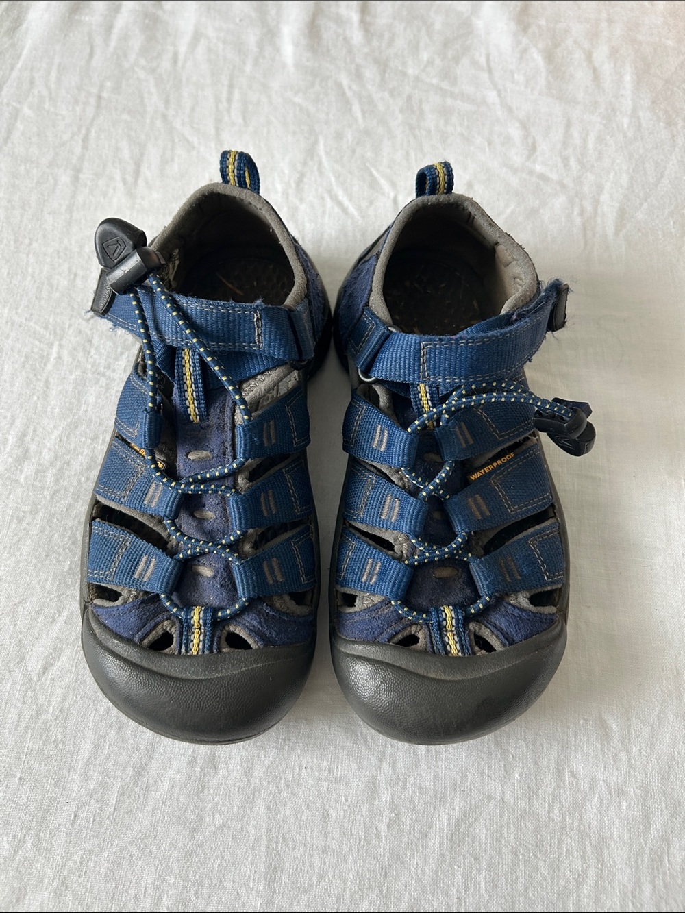 KEEN Newport H2 Sandals - Big Kids 1 / EU 32-33 Blue + Gray Waterproof Sport.